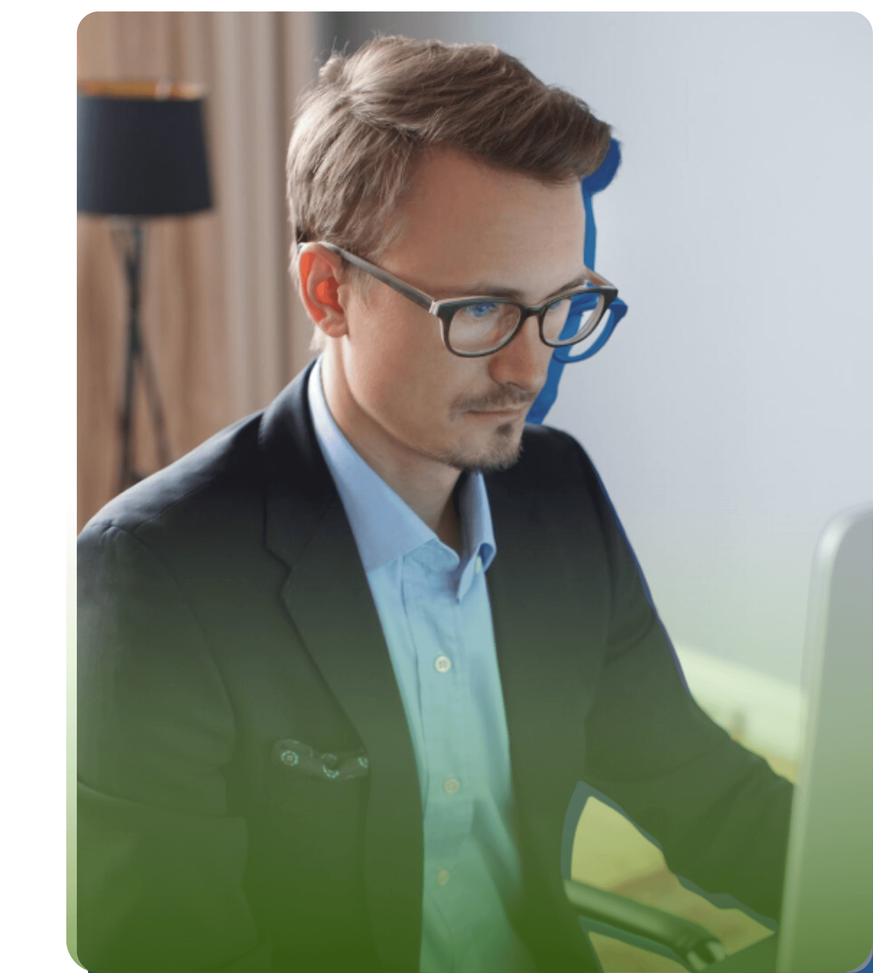 "IT professional setting up secure systems for lawyers"