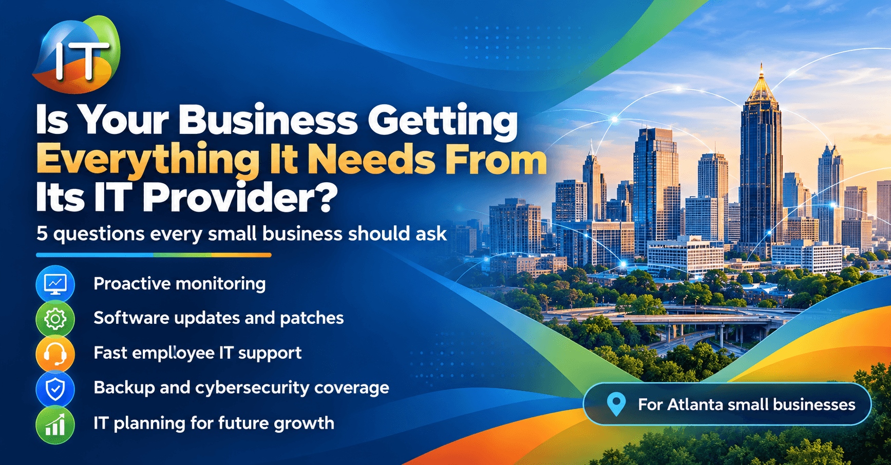 Discover what managed IT services for small businesses include, from helpdesk support and cybersecurity to monitoring, maintenance, and IT planning in Atlanta.